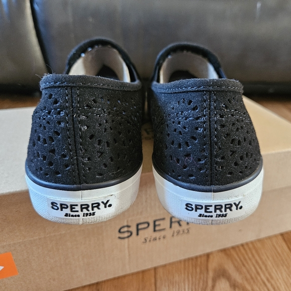 Sperry Seaside Perf Emboss Blk Women's Size 8.5 (No Box) - Picture 4 of 8